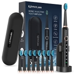 PHYLIAN Sonic Electric Toothbrush for Adults – Electric Power Toothbrushes with holder 8 Brush Heads @ $16.99