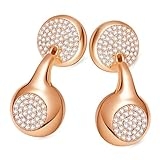 JewelPods H01 Wireless Earbuds, Pretty Bluetooth Headphones for Small Ears, Teardrop Design Metal Earbuds with Premium Sound, AI Clear Call & 72H Play, Unique Gift for Her, Rose Gold @ $44.5