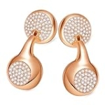 JewelPods H01 Wireless Earbuds, Pretty Bluetooth Headphones for Small Ears, Teardrop Design Metal Earbuds with Premium Sound, AI Clear Call & 72H Play, Unique Gift for Her, Rose Gold @ $44.5