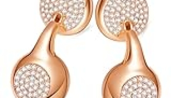 JewelPods H01 Wireless Earbuds, Pretty Bluetooth Headphones for Small Ears, Teardrop Design Metal Earbuds with Premium Sound, AI Clear Call & 72H Play, Unique Gift for Her, Rose Gold @ $44.5