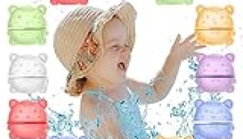 Magnetic Reusable Water Balloons for Kids Adults, Quick Fill Self Sealing, refillable Water Bomb Splash Balls with Exquisite patterns for Summer Party Pool Toys Games,kids beach essentials outside @ $9.99