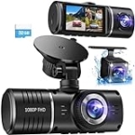 Dash Cam, 3 Channel Dash Cam, 1080P Dash Cam Front and Inside, Triple Dash Cam, Dash Camera with 32GB Card, HDR, G-Sensor, 24Hr Parking, Front Rear Dash Cam Loop Recording @ $59.99