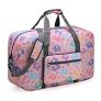 Nabegum Foldable Weekender Travel Duffle Bag for Women Carry On Luggage Overnight Bags with Shoulder Strap @ $15.00