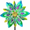 VEWOSTAR 53 Inch Wind Spinner – Outdoor Metal Peacock Wind Sculptures for Garden, Patio, Yard, Lawn Decorations Double Windmill Spinner @ $13