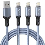 iPhone Charger[Apple MFi Certified], 3Pack 6FT Nylon Braided Lightning Cable iPhone Charger Cord for iPhone 14/13/12/11 Pro Max/Mini/XS/XR/X/8/7/6/Plus iPad AirPods @ $7.98 ($2.66 / Count)