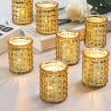 Verlens 12Pcs Gold Votive Candle Holders @ $11.49