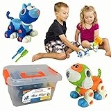 Kidtastic 3+ Ages Take Apart Toys Cat and Dog Set, 88 Pieces Stem Learning, Educational Building Set, Birthday Gift for Kids, Boys, and Girls, Outdoor and Indoor Fine Motor Skills @ $6.99