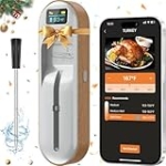MAGODEY Wireless Meat Thermometer Digital, Instant Read, Long Bluetooth Range, Alarm, High-Temp-Resist Food Thermometer, Kitchen Gadgets, Grilling BBQ Accessories For Smoker, Cooking, Oven, Rotisserie