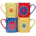 Certified International Spice Love 18 oz. Mugs,Set of 4 @ $25.89