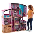 KidKraft Shimmer Mansion Wooden Dollhouse for 12-Inch Dolls with Lights & Sounds and 30-Piece Accessories @ $86.33