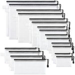 JARLINK 18 Pack 8 Sizes Zipper Mesh Pouch @ $13.59