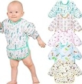 Lictin Long Sleeve Bibs 5 Pack – Baby Bibs for Girl or Boy, 0-24 Months Neutral Baby Smock for Eating, Waterproof Toddler Bibs, Reusable Infant Baby Bibs for Feeding Teething or Weaning @ $9.99