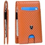 Tipmile Mens Wallet Slim Minimalist Leather Card Holder Wallets RFID Blocking Bifold Front Pocket for Men as Ideal Gifts Box (Orange County) @ $6.00