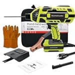 TRQWH Portable Welder Machine 110V ARC Handheld Welder IGBT Inverter Welding Gun Stick Welder 6 Variable Current Adjustment Hand Held Welding Machine Welding Kit, Fit for 1/16