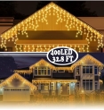 Outdoor Christmas Decorations Lights Indoor Outdoor Yard Icicle Lights @ $15.02