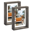 WIFTREY 2 Pack 4×6 Floating Picture Frames @ $9.20