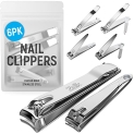 (6 Pack) Toe Nail Clippers Toenail Clippers and Fingernail Clipper Set @ $5.94