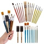 Artlicious Paint Brushes – Acrylic Paint Set and Detail Paint Brushes for Kids – Use with Craft, Watercolor, Oil, Gouache Paints, Face Art, Washable Paints, Miniature Detailing and Rock Painting @ $8.25