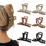 GQLV Hair Claw Clips for Thick/Thin Hair-6PCS Strong Hold Medium Claw Clips,Nonslip Cute Hair Clips for Women/Girls,Neutral Claw Clips for Hair (A-Neutral) @ $9.94 ($1.66 / Count)