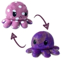 TeeTurtle – The Original Reversible Octopus Plushie – Purple Polka Dot + Shimmer – Cute Sensory Fidget Stuffed Animals That Show Your Mood @ $6.00