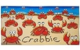 Dawhud Direct Crabbie Crab Beach Towel for Kids, Girls, Boys, Men, Women, Crab Bath Towel Print 30