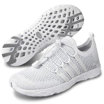 SEEKWAY Mens Womens Water Shoes Quick Dry Non-Slip Barefoot Lightweight Beach Pool River Sailing Walking AE051 White @ $12.95
