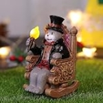 FOXMIS Whimsical Cat Garden Decor Statues Outdoor Solar Lights for Yard Art Fall Home Halloween Decoration Figurine Lawn Ornament – Unique Cat Lovers Gifts for Housewarming Gardening Women Mom Grandma