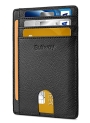 Buffway Slim Minimalist Front Pocket RFID Blocking Leather Wallets for Men Women – Cross Black @ $10.99