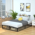 Amazon Basics Metal Platform Bed Frame with Wood Slat Support @ $48.05