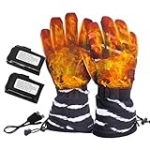 KCVV Heated Gloves for Men and Women,Water-Resistant Heated Motorcycle Gloves,Hand Warmers Reusable for Winter Sports Hunting,Camping,Skiing @ $19.99