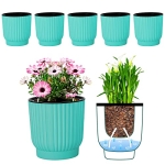 VIVOSUN 6-Pack Self-Watering Plastic Pots for Indoor Plants – Diameter 3.6” @ $5.59
