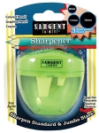 Sargent Art 3 Manual Hole Pencil Sharpeners – 3 Holes With Lid – Portable Colored Pencil Sharpener – Jumbo – Green – Easy Grip Oval Shape @ $4.54