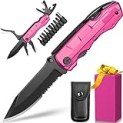 Gifts for Women, Mom, Wife, Girlfriend, Best Friend, P-ink Multitool Knife – Mothers Day Gifts for Mom, Unique Gift Ideas for Women, Christmas Anniversary Valentines Day Birthday Gifts for Women @ $19.99