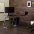Walker Edison Metal and Glass Work From Home Laptop Computer Gaming Desk with Slide In Keyboard Tray Home Office @ $49.99
