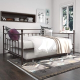 DHP Manila Metal Queen Size Daybed and Full Size Trundle (Bronze) @ $199.00