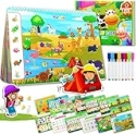 Busy Book for Toddlers, Toddler Learning Activities-24 Themes Preschool Learning Activities for Homeschool-Montessori Educational Toys for Kids, Preschool Activity Book, Gifts for Toddlers Prek Ages