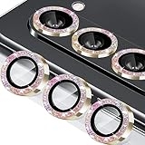 Kanosan for Galaxy Z Fold 6 Camera Lens Protector Glitter Bling Individual Aluminium Alloy Ring 9H Tempered Glass Decorative Accessories Camera Cover for Samsung Galaxy Z Fold 6 Glitter Colorful @ $5.99