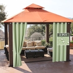 Hosonson 2 Panels Waterproof Outdoor Curtains for Patio @ $15.99
