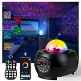 Galaxy Projector Star Projector-Night Light Projector 7 Color Music Starry Light Projector with Remote & Bluetooth， Room Decor Lights Suitable for Kids and Adults @ $13.05