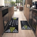 HOTBALZER Kitchen Rugs[2 PCS]Washable Kitchen Mat @ $11.99