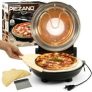 Piezano Pizza Maker 12 inch Pizza Machine Improved Cool-touch Handle Pizza Oven Electric Countertop Oven 12