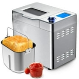 VAVSEA 25 in 1 Stainless Steel Bread Maker, 2LB Dough & Bread Maker Machine with Auto Fruit and Nut Dispenser, Reserve & Keep Warm Set @ $116.99