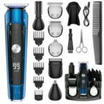Cshidworld 16-in-1 USB Rechargeable Cordless Groomer Kit with 2-Speed Adjustable, Barber Cape, Storage Stand for Face Nose Ear Home Travel Wet/Dry Use @ $28.88