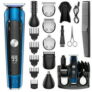 Cshidworld 16-in-1 USB Rechargeable Cordless Groomer Kit with 2-Speed Adjustable, Barber Cape, Storage Stand for Face Nose Ear Home Travel Wet/Dry Use @ $28.88