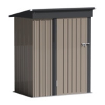 Devoko 5 ft. W X 3 ft. D Galvanized Steel Storage Shed @ $123.07