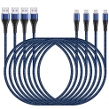 [Apple MFi Certified] 4 Pack iPhone Charger 10ft @ $7.00