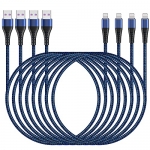 [Apple MFi Certified] 4 Pack iPhone Charger 10ft @ $7.00