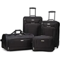 4-Piece American Tourister Fieldbrook Collection Luggage Set (Black) @ $80.00