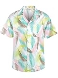 AINIKO Men’s Loose Fit Hawaiian Shirt Short Sleeve Casual Button Down Floral Tropical Beach Aloha Tops @ $3.74