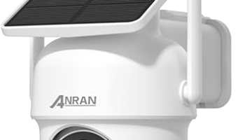 ANRAN Solar Security Cameras Wireless Outdoor,2K Cameras for Home Security with Fixed Solar Panel, 360° PTZ for Home Surveillance,2.4G WiFi, PIR Human Detection, 3MP Color Night Vision, 2-Way Talk @ $15.57